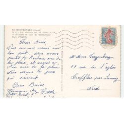 LE MONT-REVARD: hôtel P.L.M. brasserie et gare du téléphérique gare d'arrivée vue aérienne 10X15 - très bon état