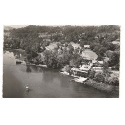 SAINT-ALBAN-de-MONTBEL: la plage et l'hôtel de la plage vue aérienne 10X15 - très bon état