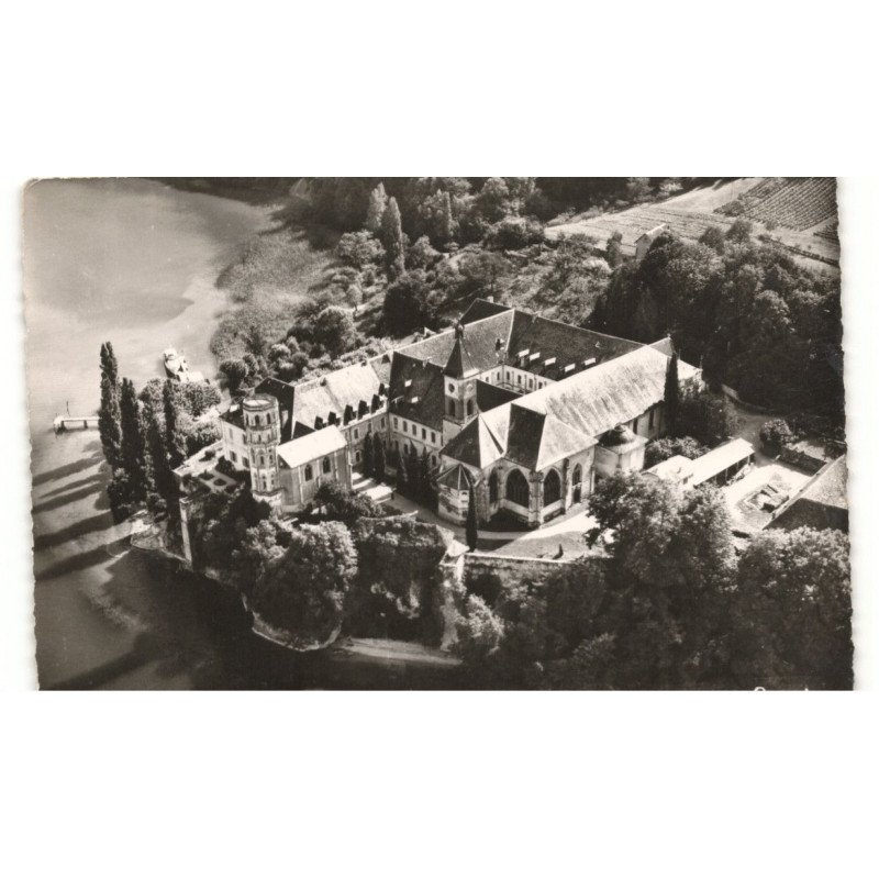 HAUTECOMBE: abbaye vue aérienne 10X15 - très bon état
