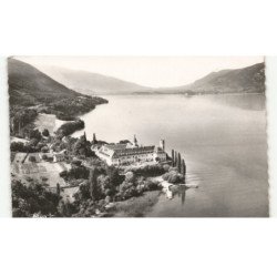 HAUTECOMBE: abbaye et le lac du bourget vue aérienne 10X15 - très bon état