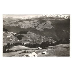 HERY-sur-UGINE: panorama sur le mont blanc vu de la lierre vue aérienne 10X15 - très bon état