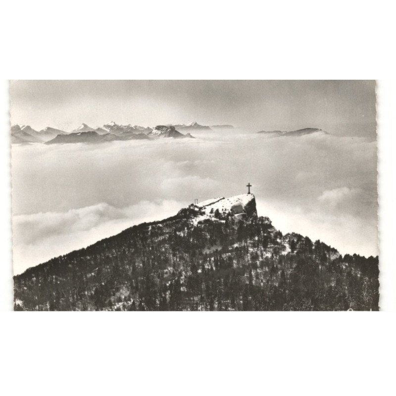 LE FECLAZ: la croix du nivolet vue aérienne 10X15 - très bon état