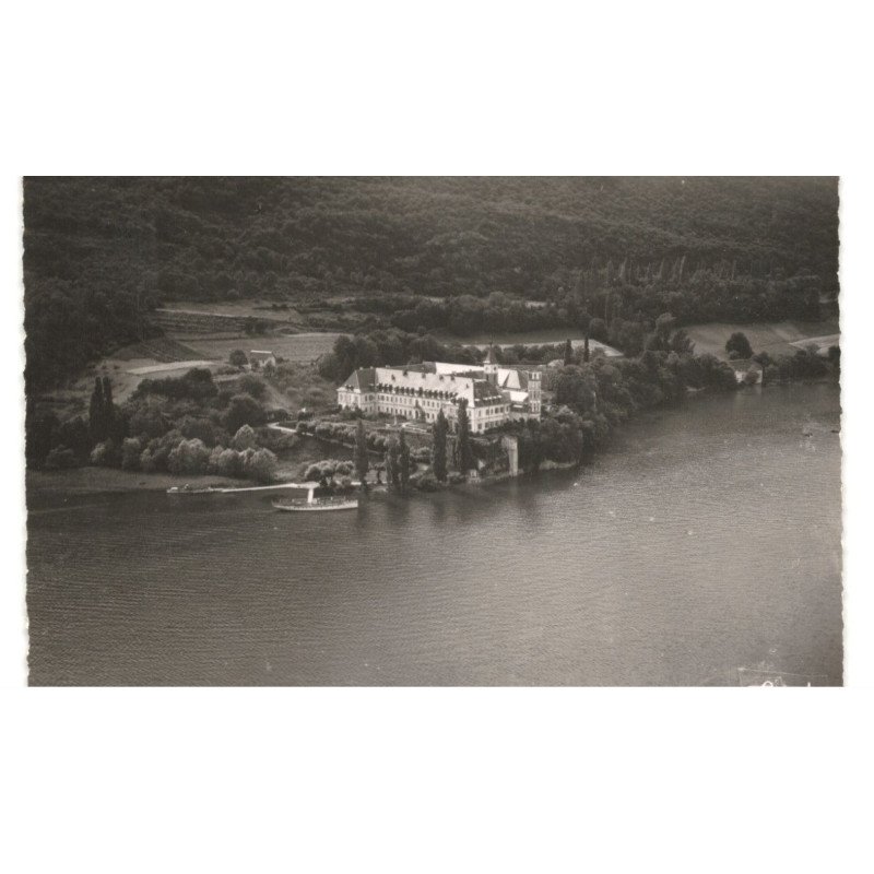 ABBAYE-D'HAIUTECOMBE: abbaye et le lac du bourget vue aérienne 10X15 - très bon état