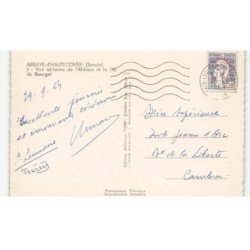 ABBAYE-D'HAIUTECOMBE: abbaye et le lac du bourget vue aérienne 10X15 - très bon état