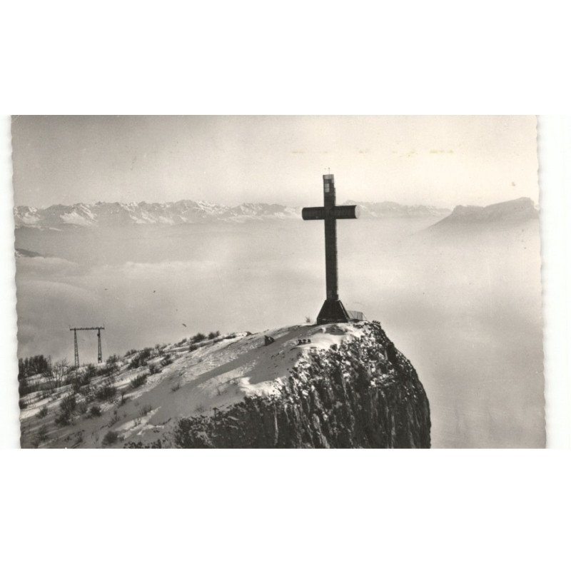 LA FECLAZ: la croix du nivolet vue aérienne 10X15 - très bon état