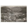 LES DESERTS - PLAINPALAIS: le col de plainpalais et la vallée des bauges vue aérienne 10X15 - très bon état