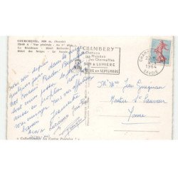 COURCHEVAL: vue générale, la rsidence, hôtel bellecôte hôtel des neiges vue aérienne 10X15 - très bon état