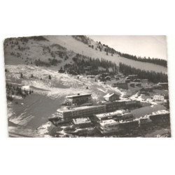 COURCHEVAL: station de sports d'hiver, quartier du plautret vue aérienne 10X15 - très bon état