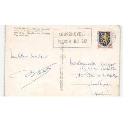 COURCHEVAL: station de sports d'hiver, quartier du plautret vue aérienne 10X15 - très bon état