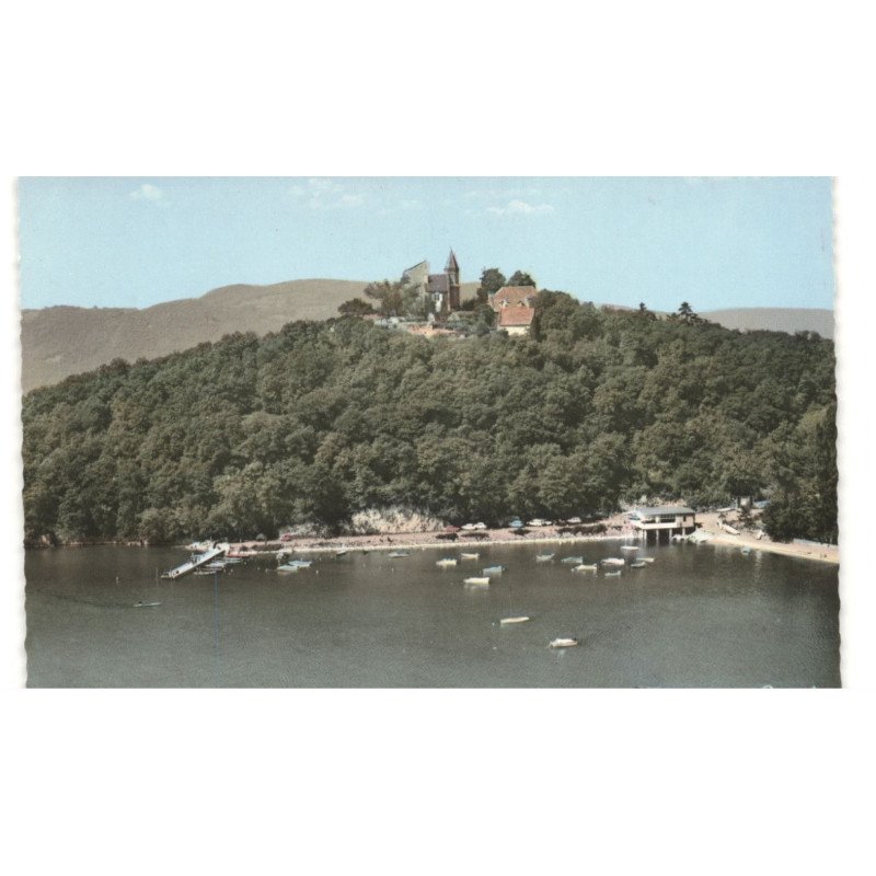 CHINDRIEUX: le château de chatillon et la plage vue aérienne 10X15 - très bon état