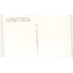 CHALLES-les-EAUX: station thermale nez, gorge, oreilles, vue de l'hôtel et son parc vue aérienne 10X15 - très bon état