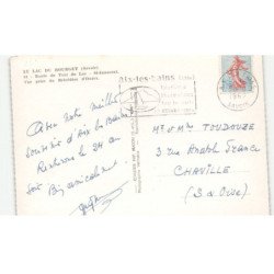 LE BOURGET-du-LAC: route du tour du lac saint-innocent vue prise du belvédère d'ontex vue aérienne 10X15 - très bon état