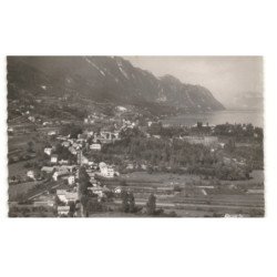 LE BOURGET-du-LAC: vue panoramique et le lac vue aérienne 10X15 - très bon état