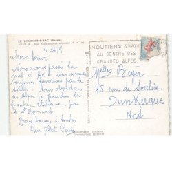LE BOURGET-du-LAC: vue panoramique et le lac vue aérienne 10X15 - très bon état