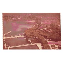 AIX-les-BAINS: le grand port, saint-innocent et la forêt de corsuet vue aérienne 10X15 - très bon état