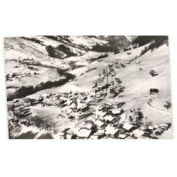 ARECHES: vue générale, les carroz, la frasse et le praz vue aérienne 10X15 - très bon état