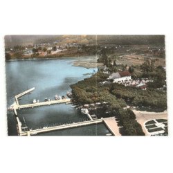 AIX-les-BAINS: hôtel du lac et du poète terrasse jardin ombragés parc voitures golf vue aérienne 10X15 - très bon état