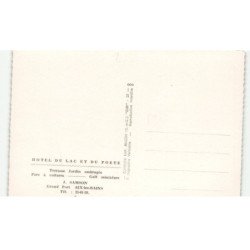 AIX-les-BAINS: hôtel du lac et du poète terrasse jardin ombragés parc voitures golf vue aérienne 10X15 - très bon état