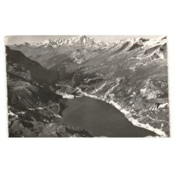 TIGNES: barrage de tignes, vue générale, lac vue aérienne 10X15 - très bon état