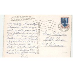 SAINT-SORLIN-D'ARVES: col de la croix de fer 2067m, les aiguilles d'argentière vue aérienne 10X15 - très bon état