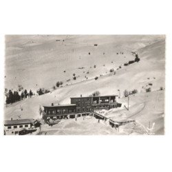 SAINT-FRANCOIS-LONGCHAMP: le longchamp et vue sur les champs de neige vue aérienne 10X15 - très bon état