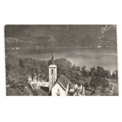 SAINT-ALBAN-de-MONTBEL: l'église et le lac vue aérienne 10X15 - très bon état