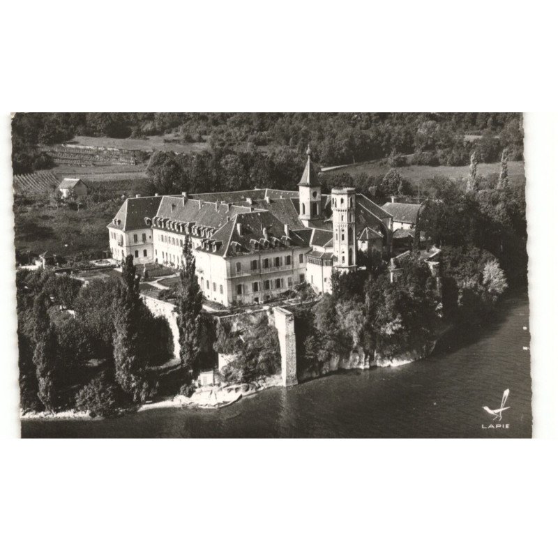 HAUTECOMBE: abbaye vue aérienne 10X15 - très bon état