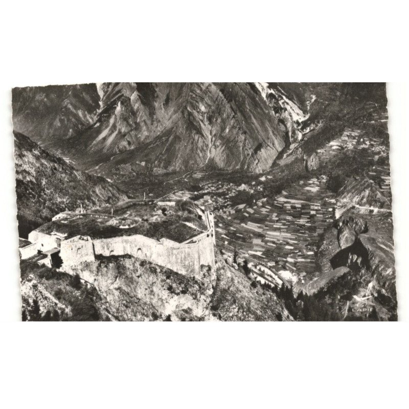 FORT-du-TELEGRAPHE: vue d'ensemble sur la vallée de maurienne, vue aérienne 10X15 - très bon état