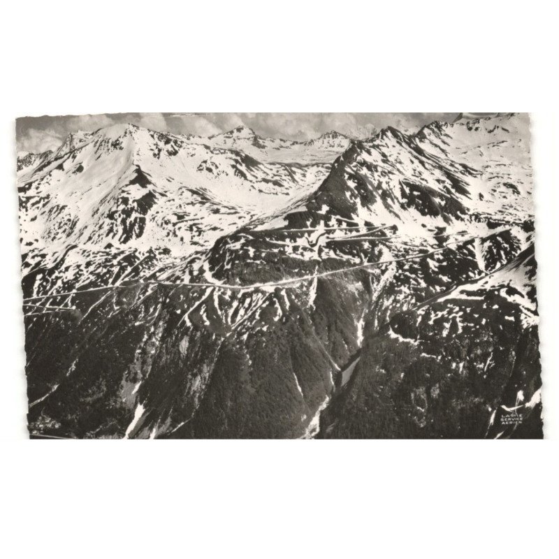 COL de L'ISSERAN: la plus haute route tarentaise, le signal vue aérienne 10X15 - très bon état