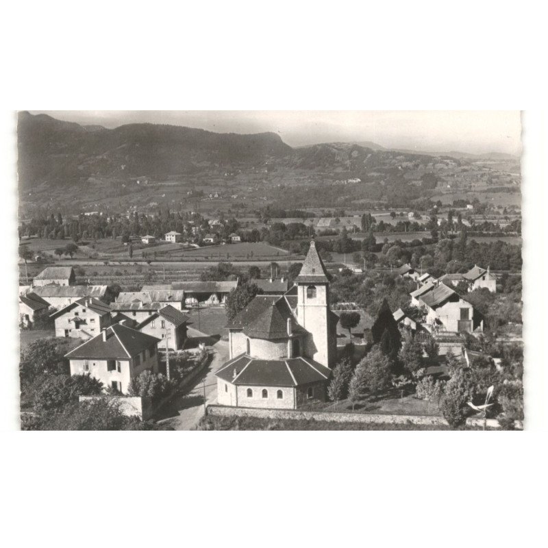 CHALLES-les-EAUX: vue panoramique au fond montagne de l'épine vue aérienne 10X15 - très bon état