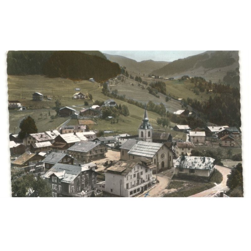 BELLECOMBE: centre du bourg vue aérienne 10X15 - très bon état