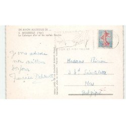 AIGUEBELLE: la calanque d'or et les roches fleuries vue aérienne 10X15 - très bon état