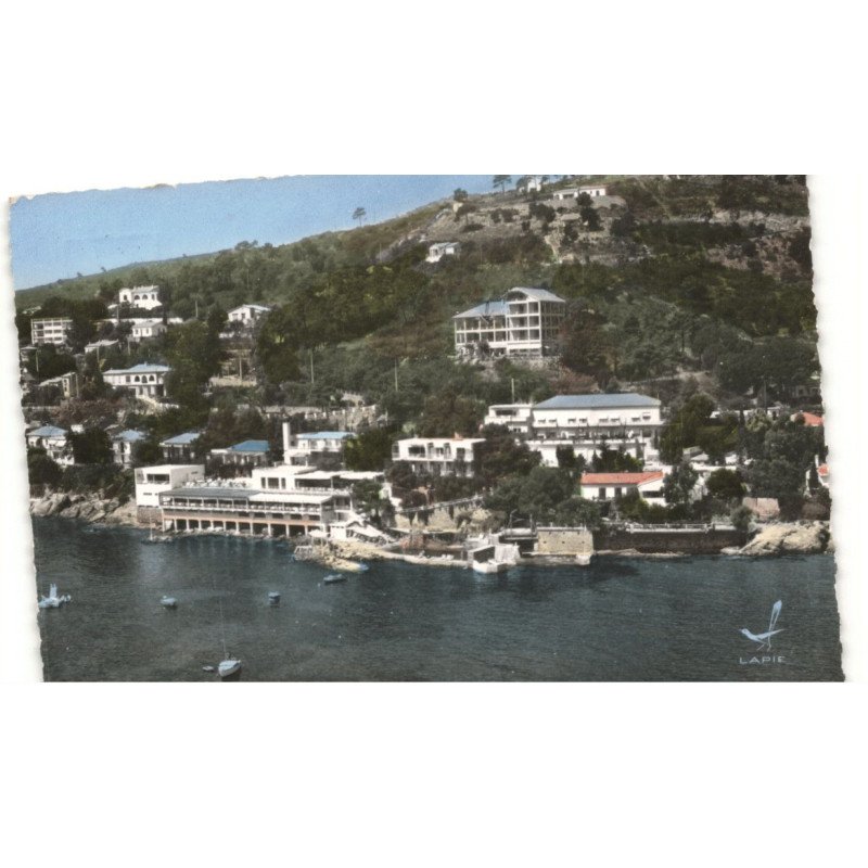 AIGUEBELLE: grand hôtel, U.S.I.M. le lavandou, la fossette, vue aérienne 10X15 - état