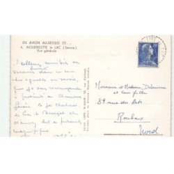 AIGUEBELETTE le LAC: vue générale vue aérienne 10X15 - très bon état