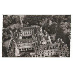 SOLESMES: l'abbaye sainte-cecile vue aérienne 10X15 - très bon état