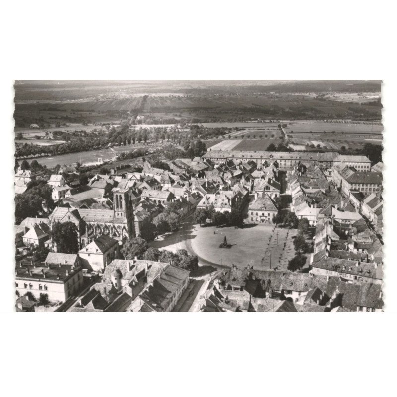 PHALSBOURG: vue générale vue aérienne 10X15 - très bon état