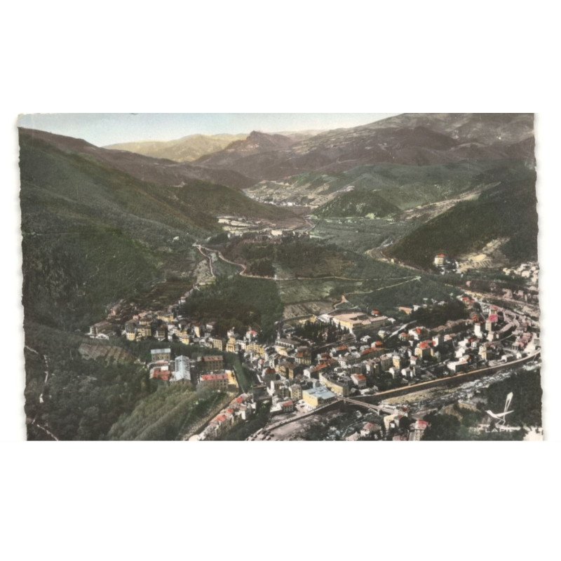 AMELIE-les-BAINS: vue panoramique vue aérienne 10X15 - très bon état