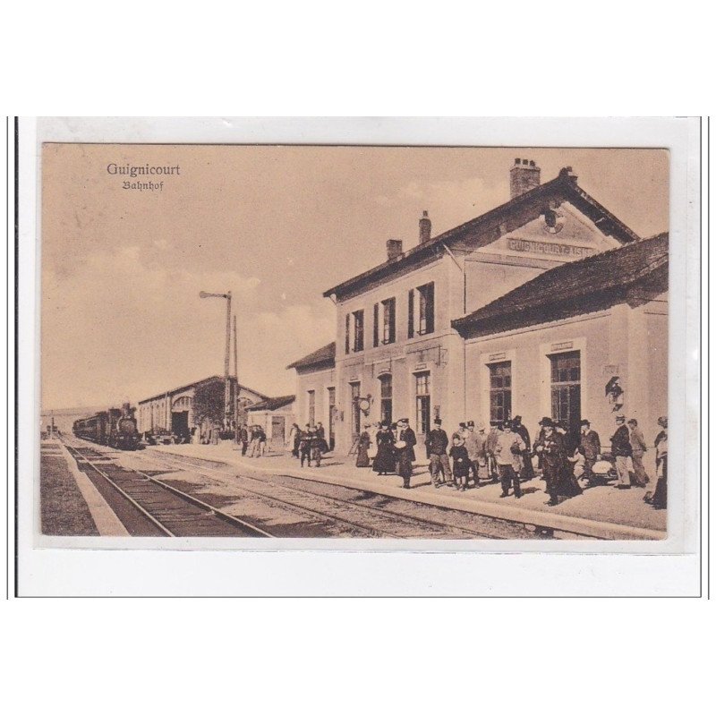 GUIGNICOURT : la gare - tres bon etat