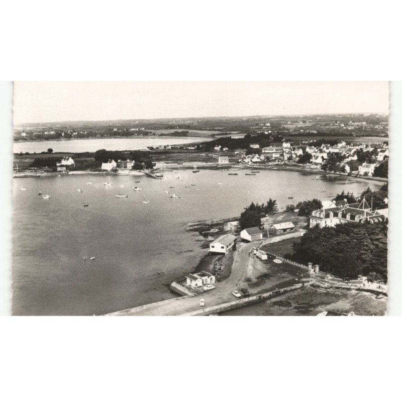LARMOR-BADEN: vue générale du port vue aérienne 10X15 - très bon état