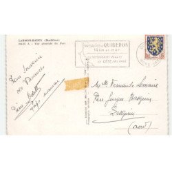 LARMOR-BADEN: vue générale du port vue aérienne 10X15 - très bon état