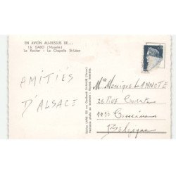 DABO: le rocher, la chapelle saint-léon vue aérienne 10X15 - très bon état