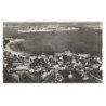 LARMOR-PLAGE: plage de toulharz et port-louis vue aérienne 10X15 - très bon état