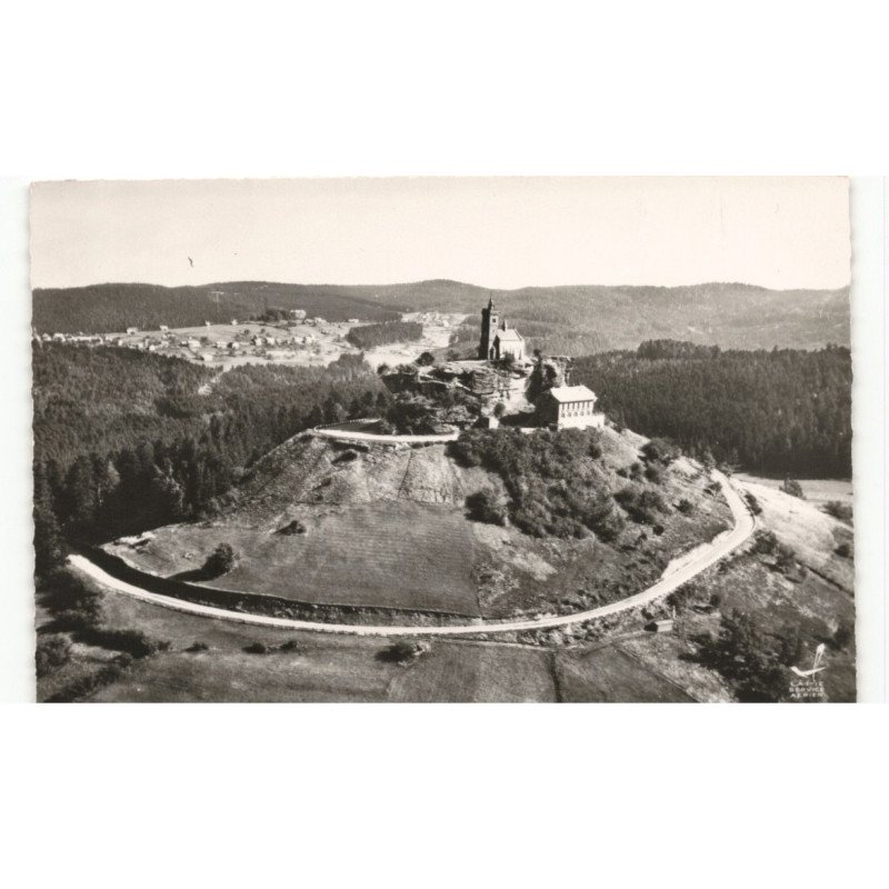 DABO: le rocher, la chapelle saint-léon vue aérienne 10X15 - très bon état