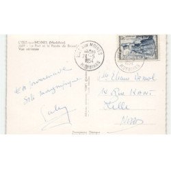 L'ISLE-aux-MOINES: le port et la pointe de brouel vue aérienne 10X15 - très bon état