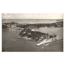 ILE-AUX-MOINES: le port et la pointe de brouel vue aérienne 10X15 - très bon état