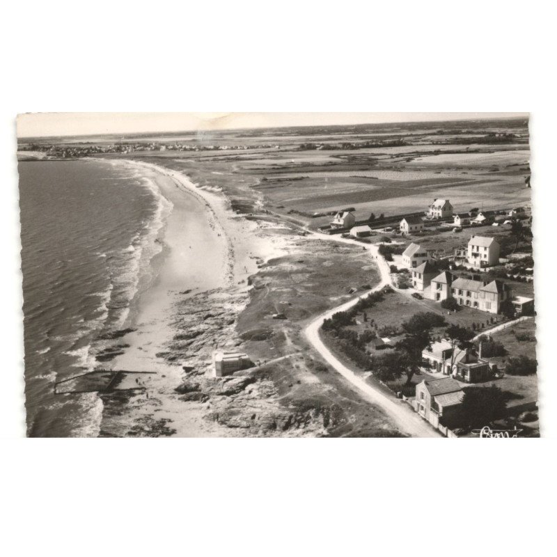 DAMGAN: la plage vue aérienne 10X15 - très bon état