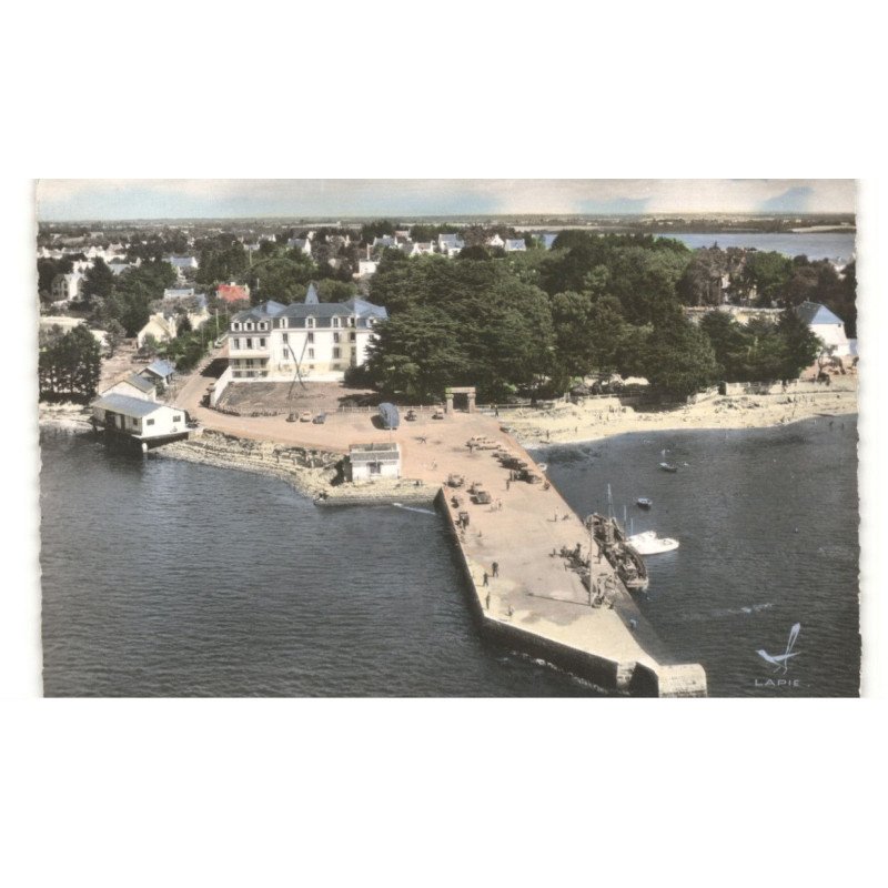 LARMOR-BADEN: la jetée vue aérienne 10x15 - très bon état