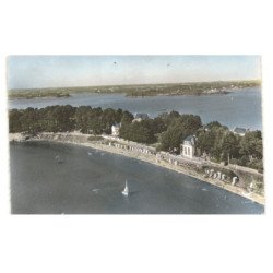 ILE-aux-MOINES: la plage vue aérienne 10x15 - très bon état