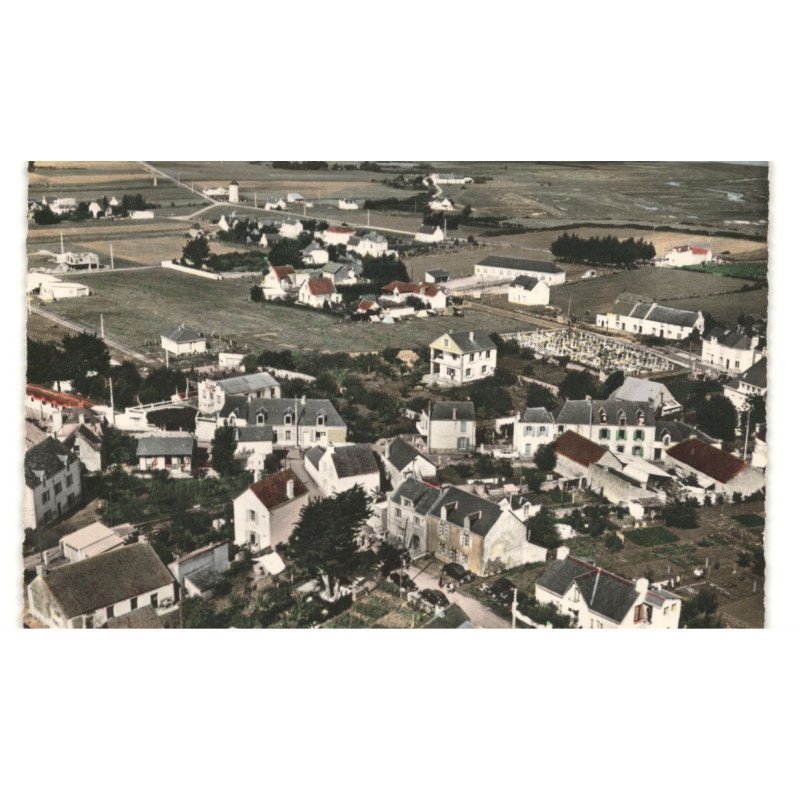 DAMGAN: vue générale vue aérienne 10X15 - très bon état