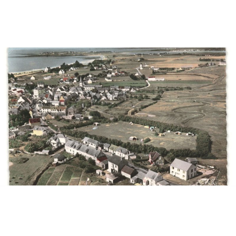 DAMGAN: vue générale vue aérienne 10X15 - très bon état